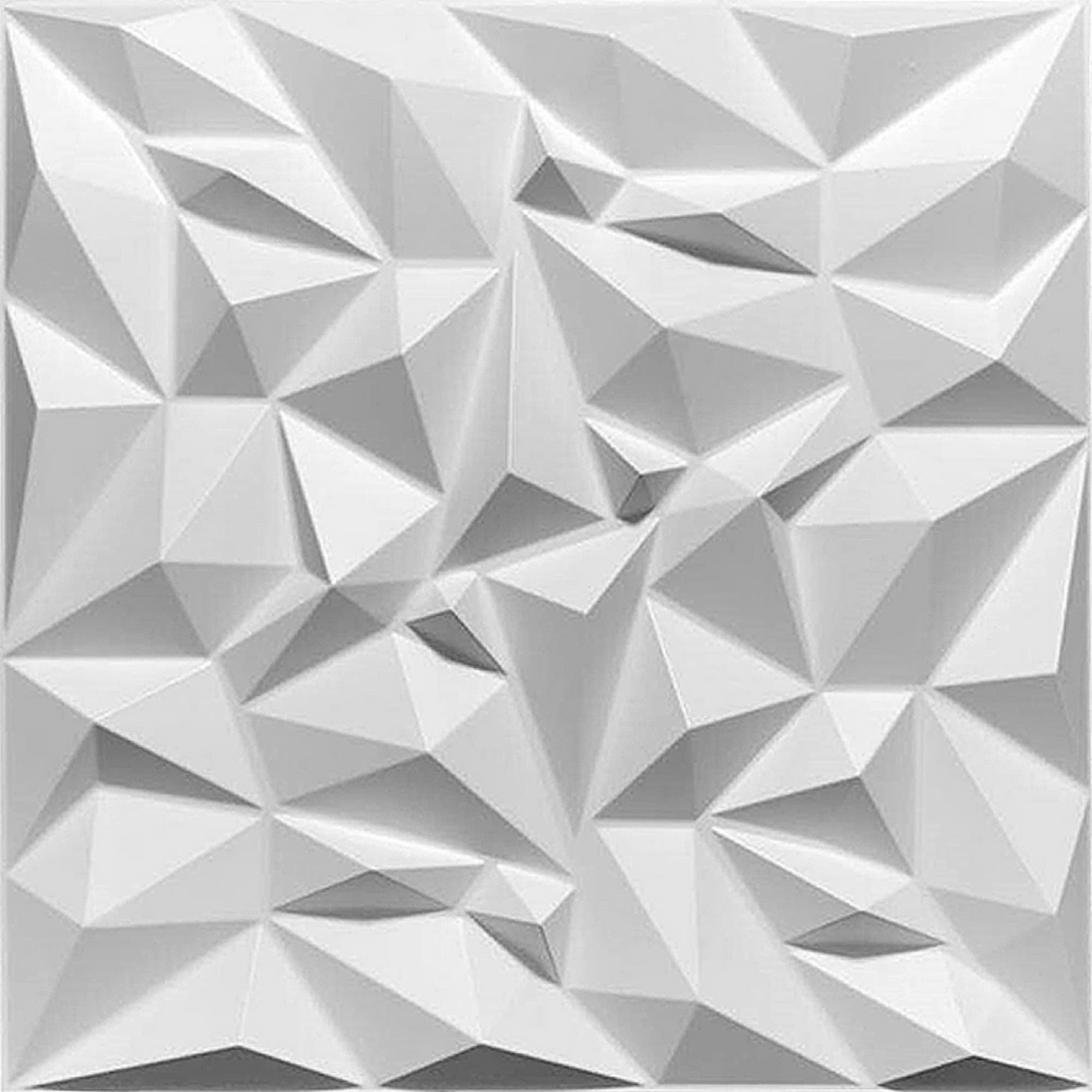 Mega Luxe Paintable 3D Texture PVC Wall Panels (19.7 X 19.7In.) - Decorative, Waterproof, Flame Resistant, Sturdy, Interior Decoration To Add Both Aesthetics And Functionality To Your Home And Offices - D101 Mega Luxe Paintable 3D Texture PVC Wall Panels (19.7 X 19.7In.) - Decorative, Waterproof, Flame Resistant, Sturdy, Interior Decoration To Add Both Aesthetics And Functionality To Your Home And Offices - D101
